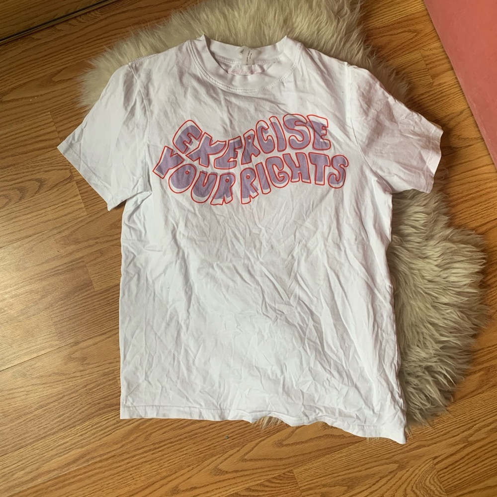 OUTDOOR VOICES ACLU EXERCISE YOUR RIGHTS TSHIRT
